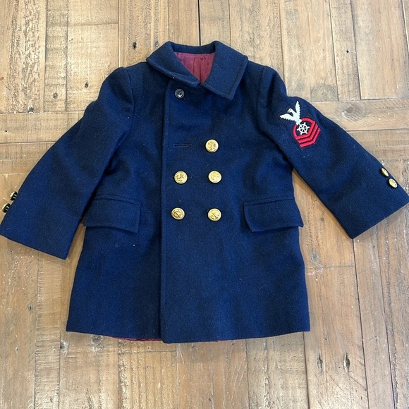 Fieldston vintage navy wool pea coat - Picture 2 of 9